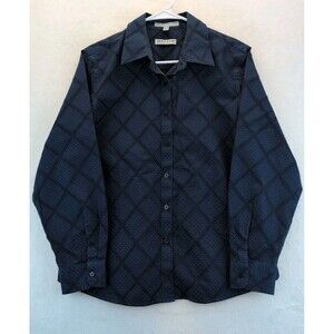 Pendelton Petite Long sleeve Button up Diamond Plaid Shirt Womens Size 12P